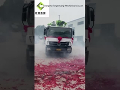 groene pompvrachtwagen