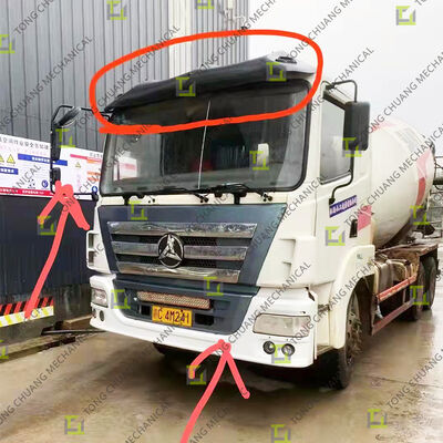 kopen Mixer Truck Rearview Mirror Bracket, Bumper, Cab Shield Cover,Rearview Mirror Support + Front Bumper + Cab Dust Cover voor Mixer Truck,Sany Mixer Truck Mirror Frame Assembly, Anti-collision Bumper online manufacture