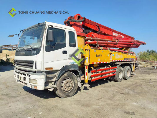 In de Zware industrie van Sany van 2010 37 Meters Isuzu Second Hand Concrete Pump-Vrachtwagen