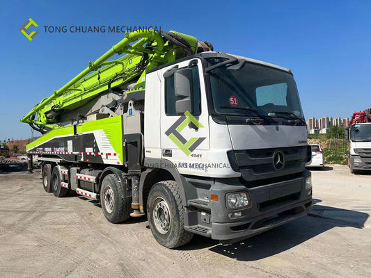 Zoomlion Remanufactured gebruikte Concrete Boomvrachtwagen 56 Meters Concrete Pomp installeerden