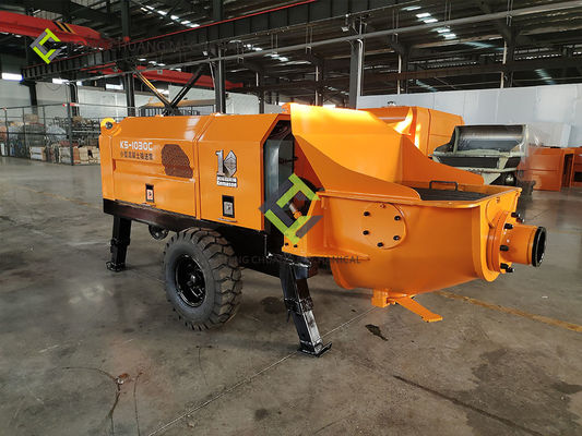 Gele Kleur van de diesel Type de Concrete Leveringspomp