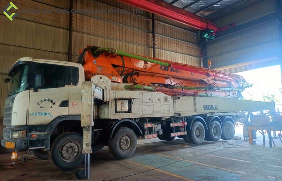 CIFA 58m Vrachtwagen van de de Boompomp van Scania de Chassis Gebruikte Concrete