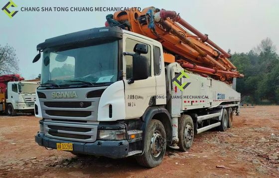 2014 Zoomlion-Zware industrieën 56m Scania-de Concrete Pompvrachtwagen van de Chassis Tweede Hand