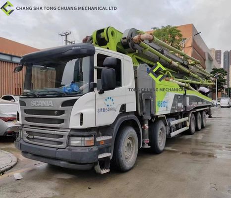 Van de de Tweede Hand Concrete Pomp van 2018 SCANIA-Chassiszoomlion Vrachtwagen 63m
