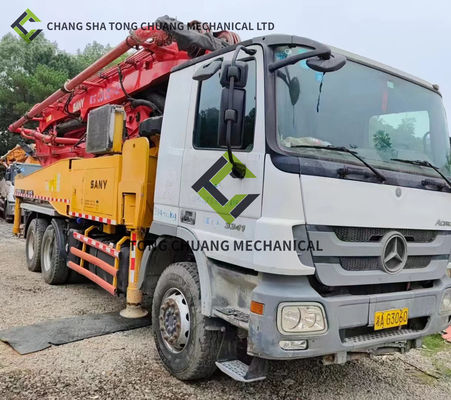 In 2011 Sany Mercedes Benz Chassis 43 Meter Betonpomp Truck 5 Cylinders 5 Masten