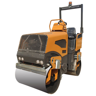 BM2500 Geactificeerde dubbeltrommel trillrol met geel/groen ontwerp